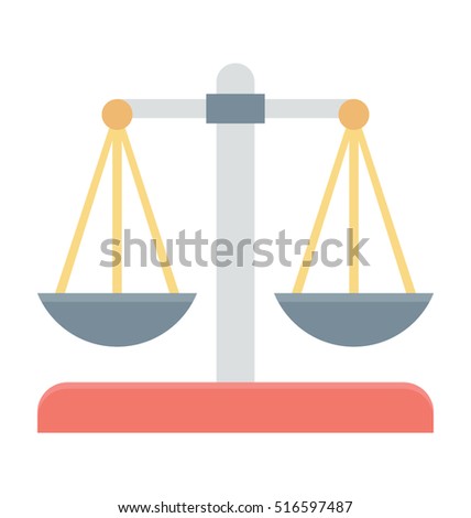 Justice Scale Vector Icon Stok Vektör (Telifsiz) 516597487 - Shutterstock