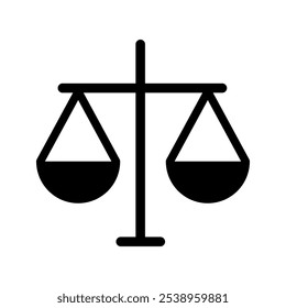 Justice Scale vector icon eps 10