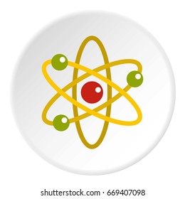 Justice scales icon in flat circle isolated on white vector illustration for web