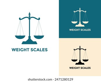 Justice scales icon. Law balance symbol. Libra in flat design, Justice logo design