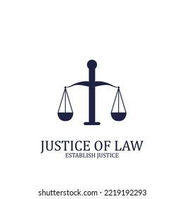 Justice Scales Law Court Lawyer Legal icon vector illustration template design