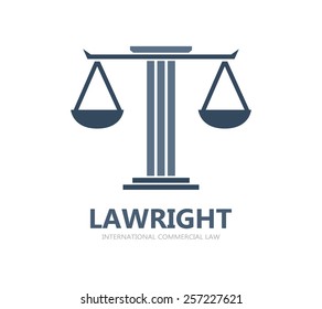 Justice Scales Lawyer Logo 