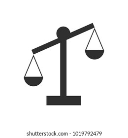 Justice scales lawyer logo template