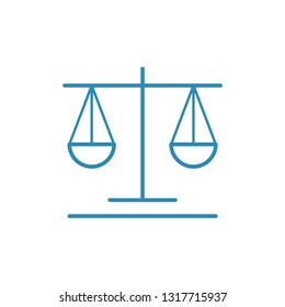 Justice scales logo template vector icon design