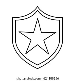 justice shield isolated icon