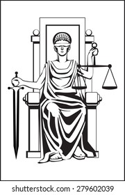 Justice symbol Themis