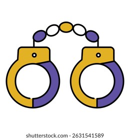 Sistema de Justiça Crime Lei vetor Icon design com Gavel