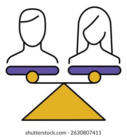 Sistema de justicia Divorcio Vector Diseño de icono con símbolo de mazo