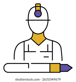 Justice System Labour Law vector Icon design with Gavel