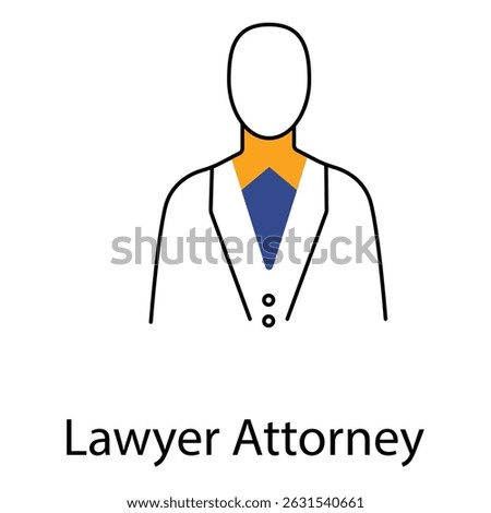 Justice System vector Icon design Symbolizing Lawyer Attorney Role