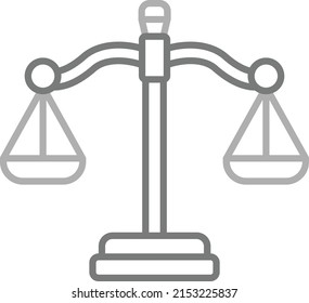 Icono del vector de justicia. Se puede usar para imprimir, móviles y aplicaciones web.