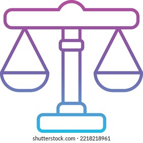 Justice vector icon. Can be used for printing, mobile and web applications.