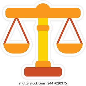 Justice vector icon. Can be used for printing, mobile and web applications.