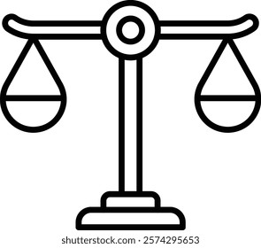 Justice vector icon. Can be used for printing, mobile and web applications.