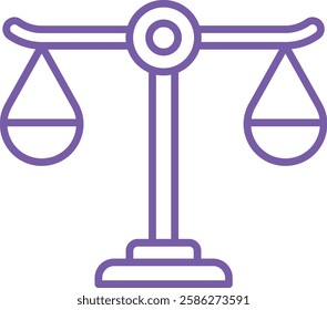 Justice vector icon. Can be used for printing, mobile and web applications.
