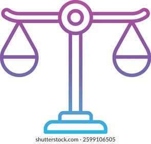 Justice vector icon. Can be used for printing, mobile and web applications.