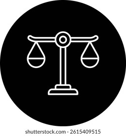 Justice vector icon. Can be used for printing, mobile and web applications.