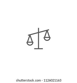 Justice vector in illustration icon concept.
