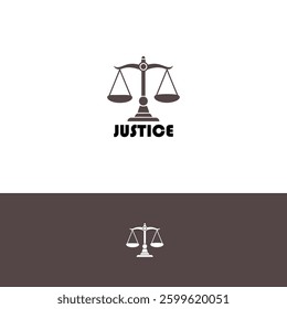 Justice vector Logo design template