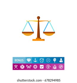 Justice Weighing Scales Icon