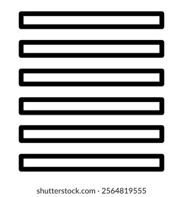 Justified Vector Line Icon Design