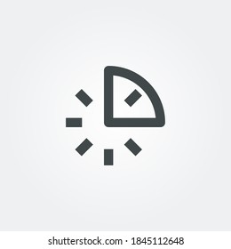 justify Icon symbol isolated on white background. Vector Illustration
