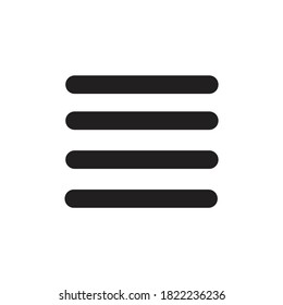 Justify Line App Icon Design Vector
