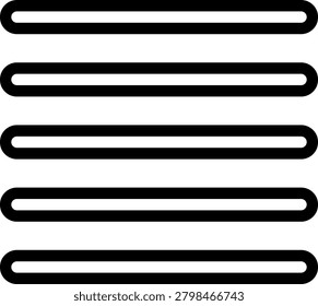 justify line icon illustration vector