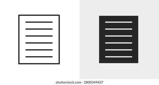 Justify Text Icon represents aligned text formatting and document organization.