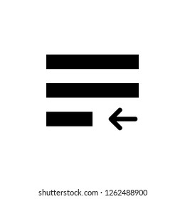 justify, text icon. Simple glyph vector of text editor set icons for UI and UX, website or mobile application
