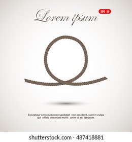 Jute Rope, Loop, Icon