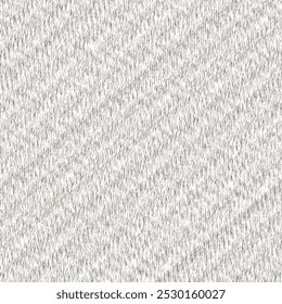 Jute rug with elusive diagonal stripes. Gray floor carpet. The texture of a plush mat. Abstract vector seamless.