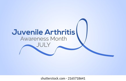 Juvenile Arthritis awareness month is observed every year in July. vector banner, poster, card, background design, it is usually an autoimmune disorder,observed each year during July