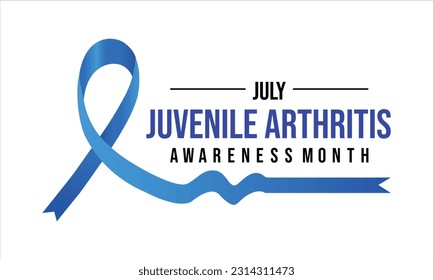  Juvenile Arthritis awareness month is observed every year in July. vector banner, poster, card, background design. Arthritis is a term often used to mean any disorder that affects joints.