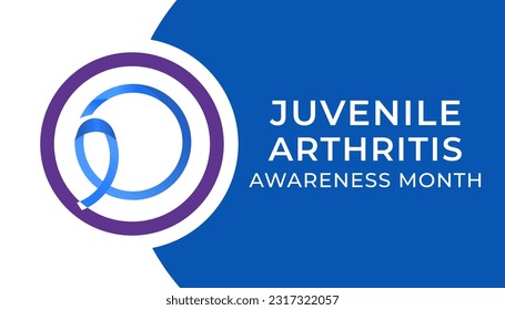 Juvenile Arthritis awareness month is observed every year in July. The most common symptoms of the disease are joint swelling, pain and stiffness. Vector illustration