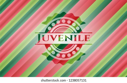 Juvenile christmas badge background.