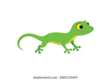 trabajo juvenil de Arte vectorial de Imagen de geco verde 