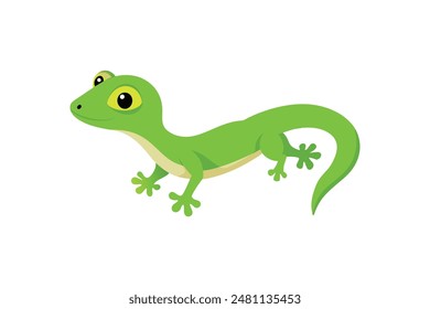 trabajo juvenil de Arte vectorial de Imagen de geco verde 