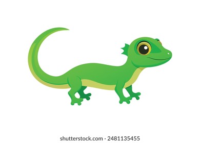 trabajo juvenil de Arte vectorial de Imagen de geco verde 