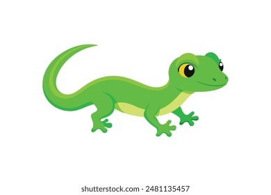 trabajo juvenil de Arte vectorial de Imagen de geco verde 