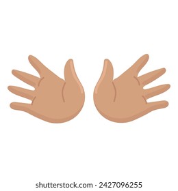 Juzz hands icon clipart avatar logotype isolated vector illustration