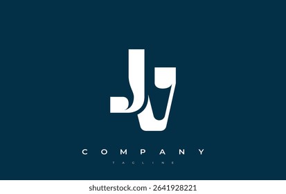 JV Abstract Geometric Logo Design. Modern and elegant logo design with simplistic typography elements, showcasing branding excellence.