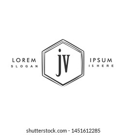 JV Initial beauty monogram logo vector