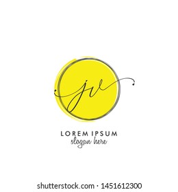 JV Initial beauty monogram logo vector