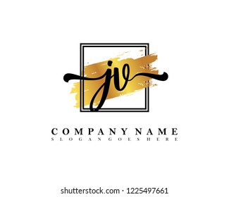 JV Initial handwriting logo concept