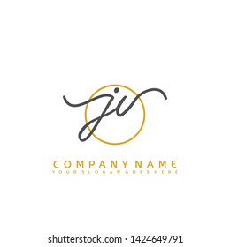 JV Initial handwriting logo concept