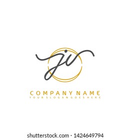 JV Initial handwriting logo concept