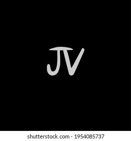 JV initial handwritten logo for identity