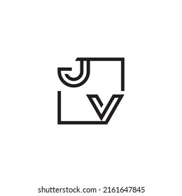 Jv Initial Logo Letters High Quality Stock Vector (Royalty Free ...