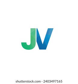 jv initials letter monogram logo icon